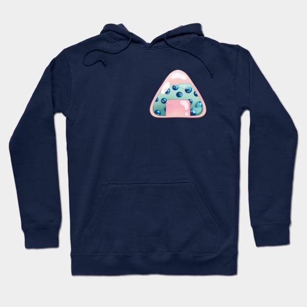 Blueberry Onigiri Hoodie by smalart